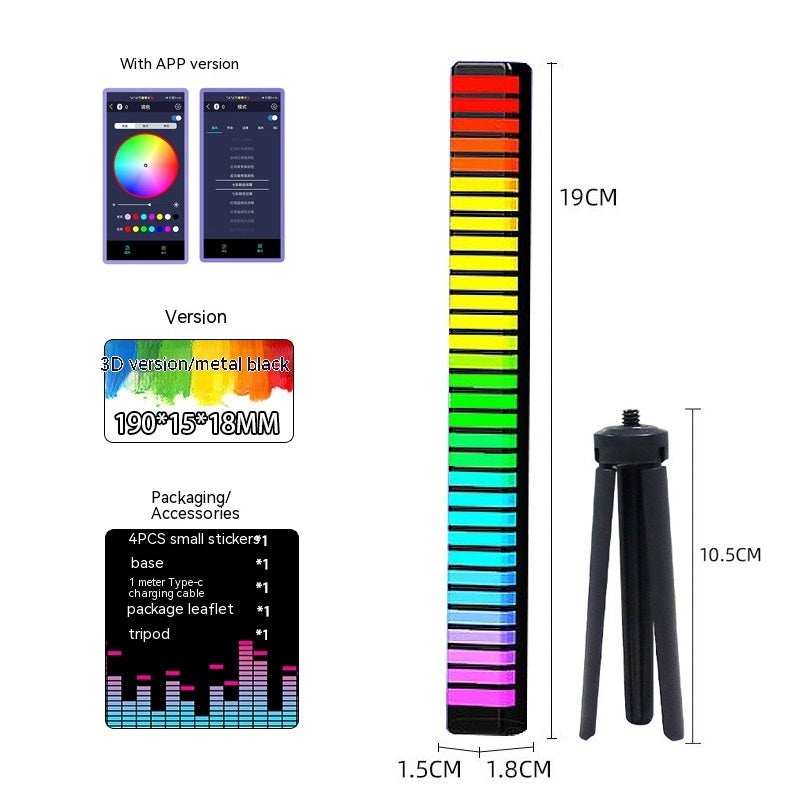 Wireless Sound Activated RGB Light Bar