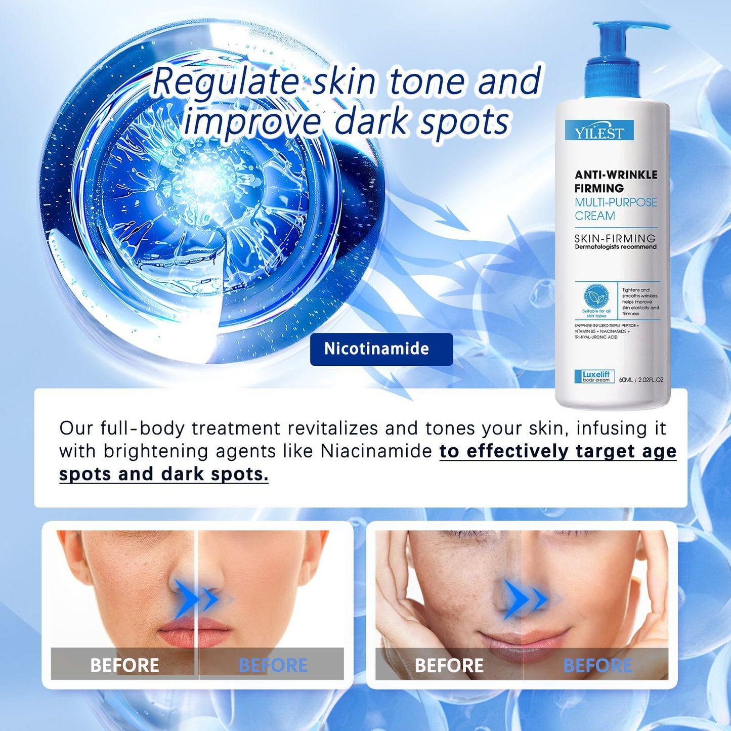 Anti-Wrinkle Skin Cream Fading Moisturizing