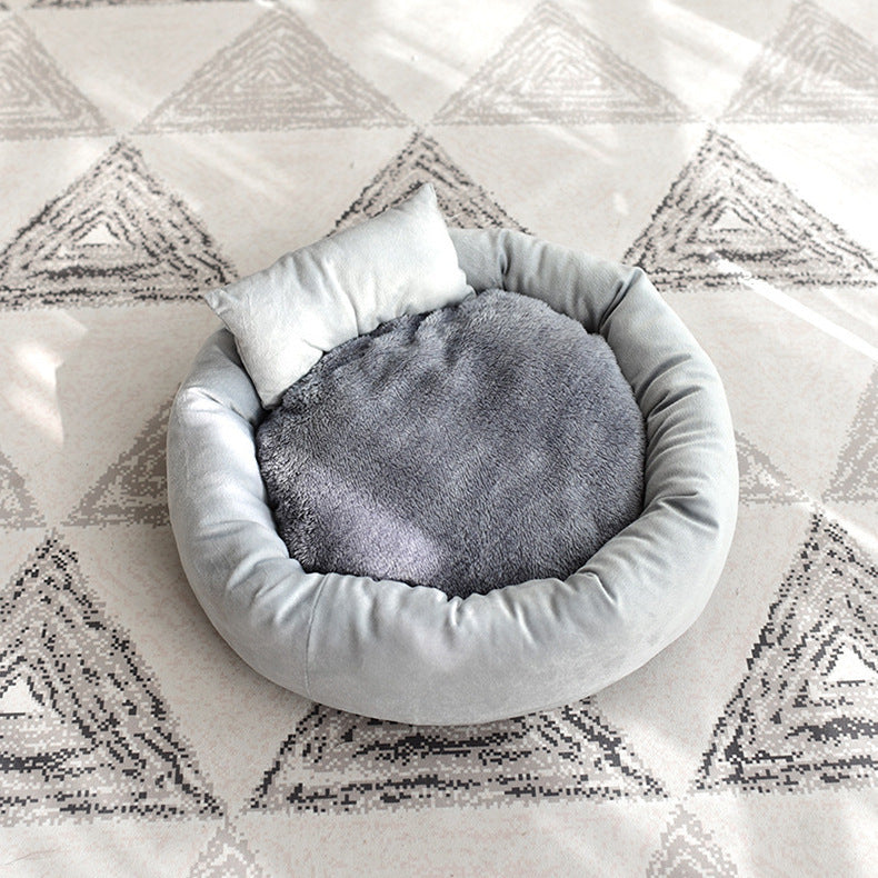 Creative plush egg tart nest