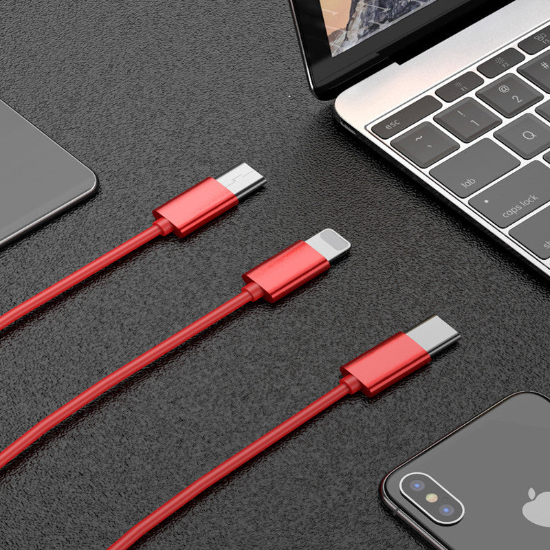 Data Cable For Three Phone Charging Cable