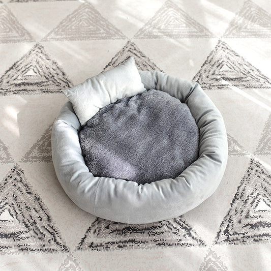 Creative plush egg tart nest