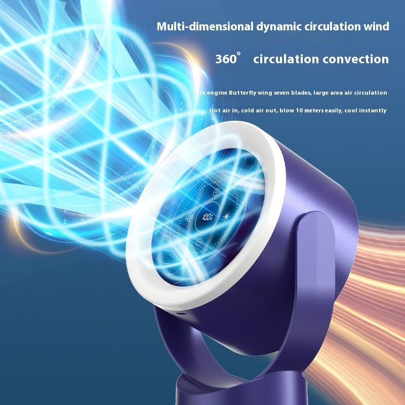 Bedroom Kitchen Wall-mounted Mini Fan Lamp