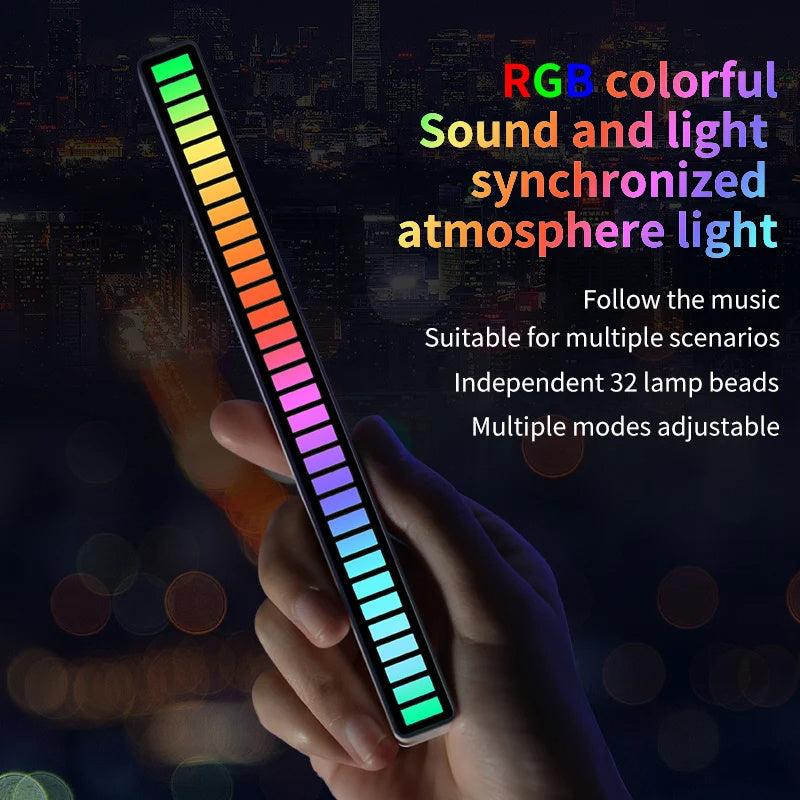 Wireless Sound Activated RGB Light Bar
